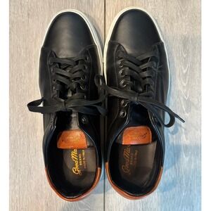 Good Man Brand Edge Lo-Top Sneakers Black Brown Italian Nappa Leather Men's 10.5